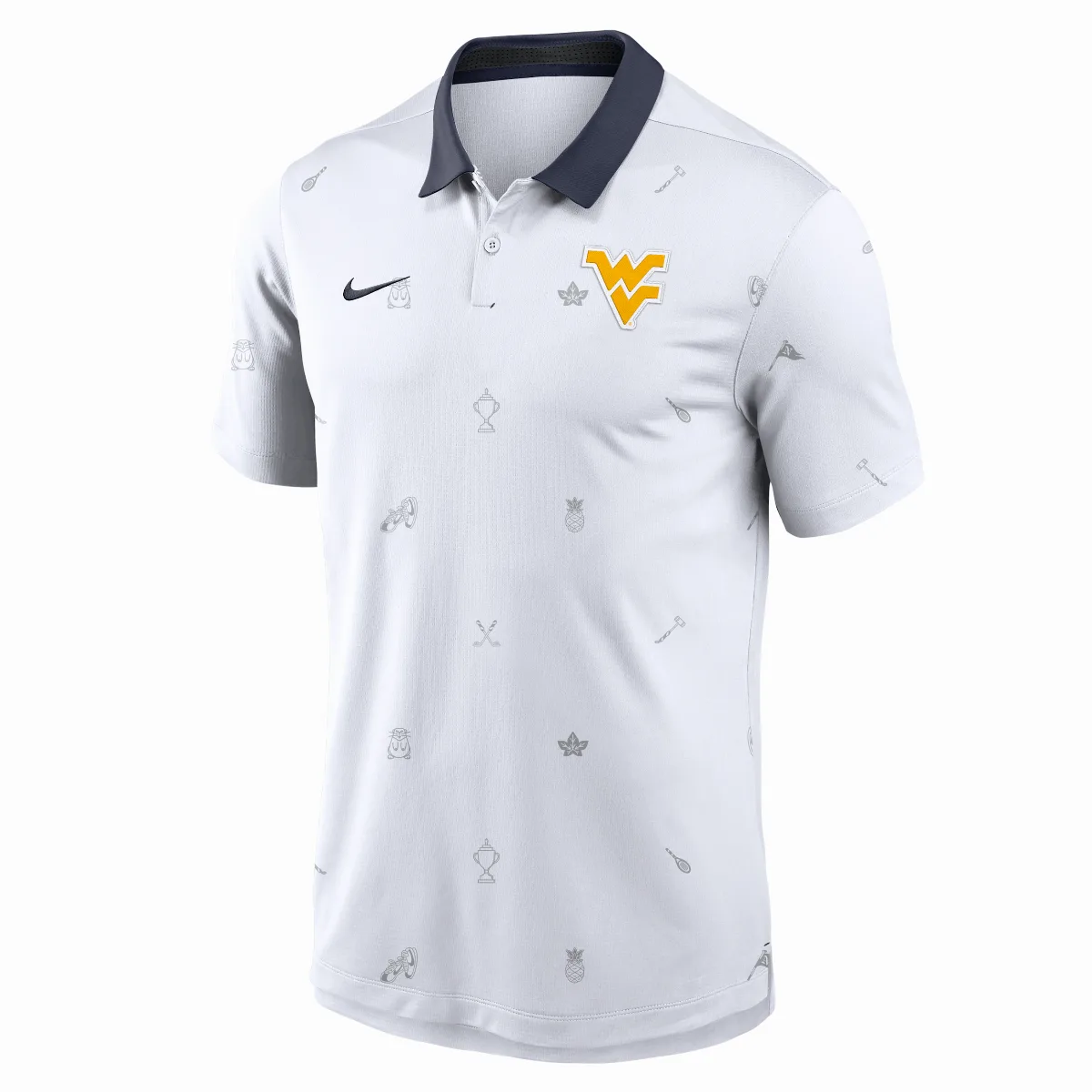 West Virginia Vapor Pattern Dri-FIT College Polo by Nike