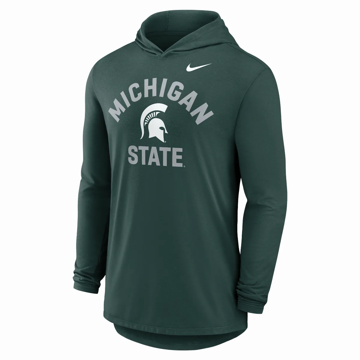 Michigan State Primetime Arch Dri-FIT College Long-Sleeve Hooded T-Shirt by Nike
