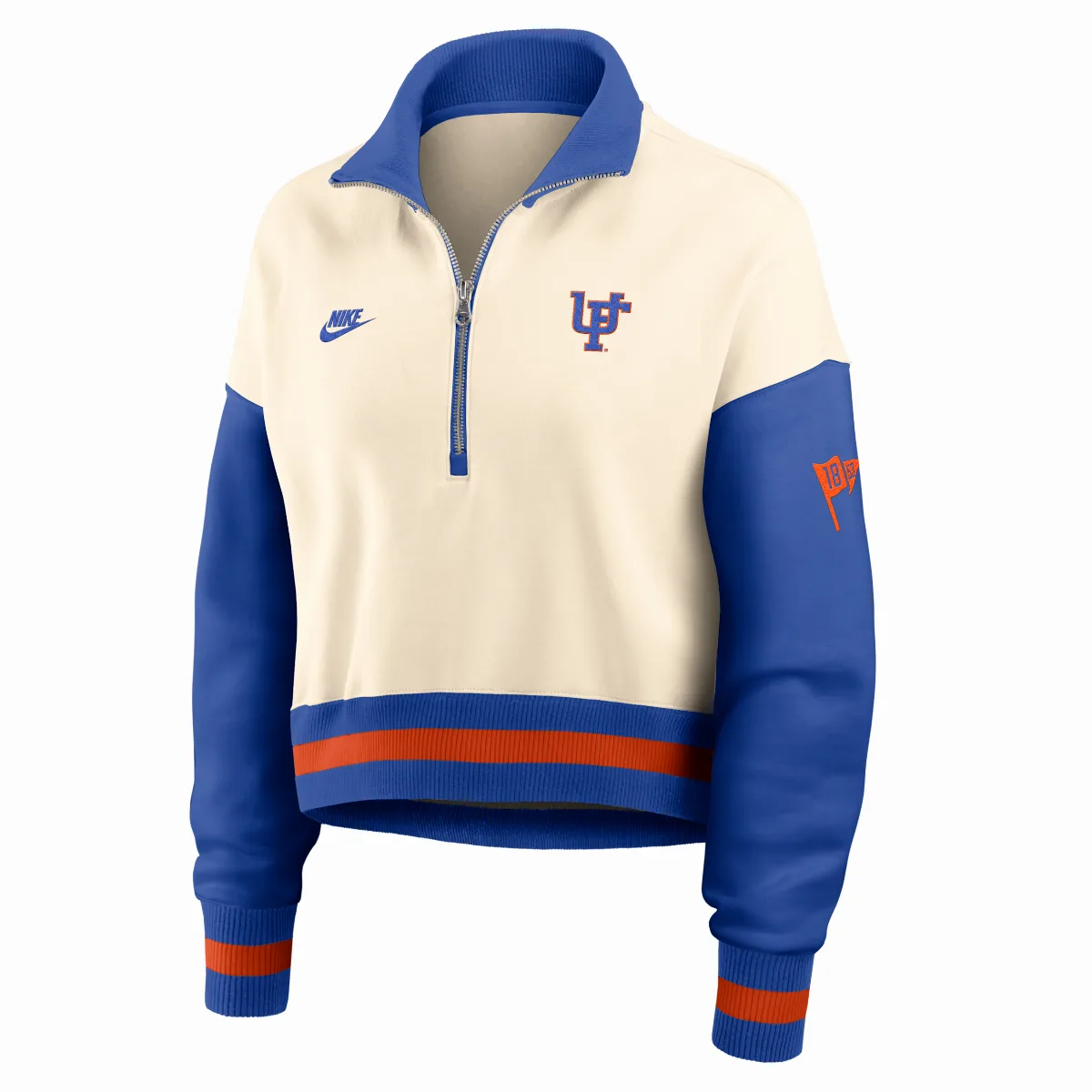 Florida Legacy College Cropped Oversized 1/4-Zip Crew by Nike