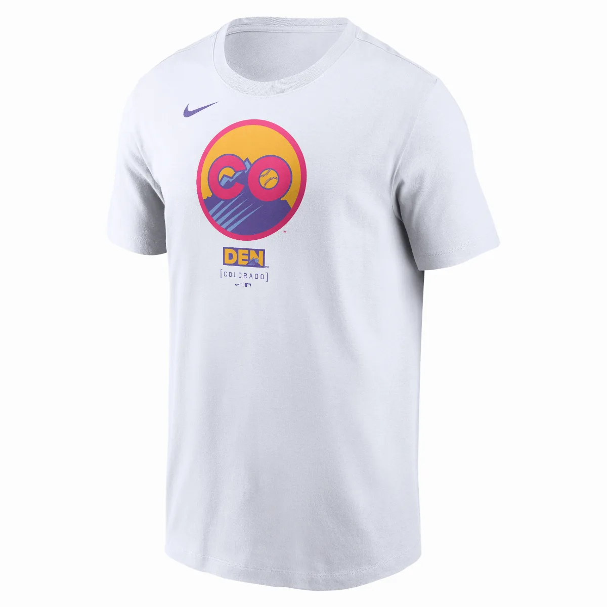 Colorado Rockies City Connect Large Logo MLB T-Shirt by Nike