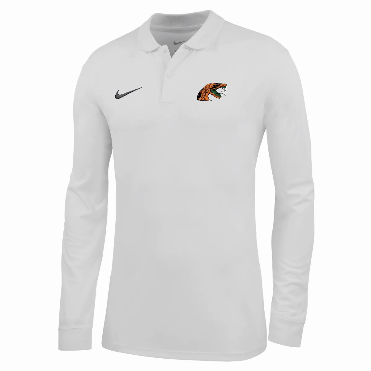 College (florida A&M University) Dri-FIT Long-Sleeve Polo by Nike