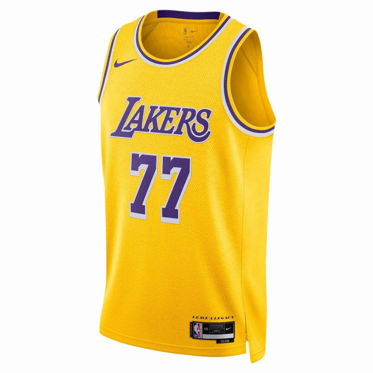 Luka DonÄ iÄ Los Angeles Lakers Icon Edition 2022/23 Nike Men's Dri-FIT NBA Swingman Jersey in Yellow by Nike
