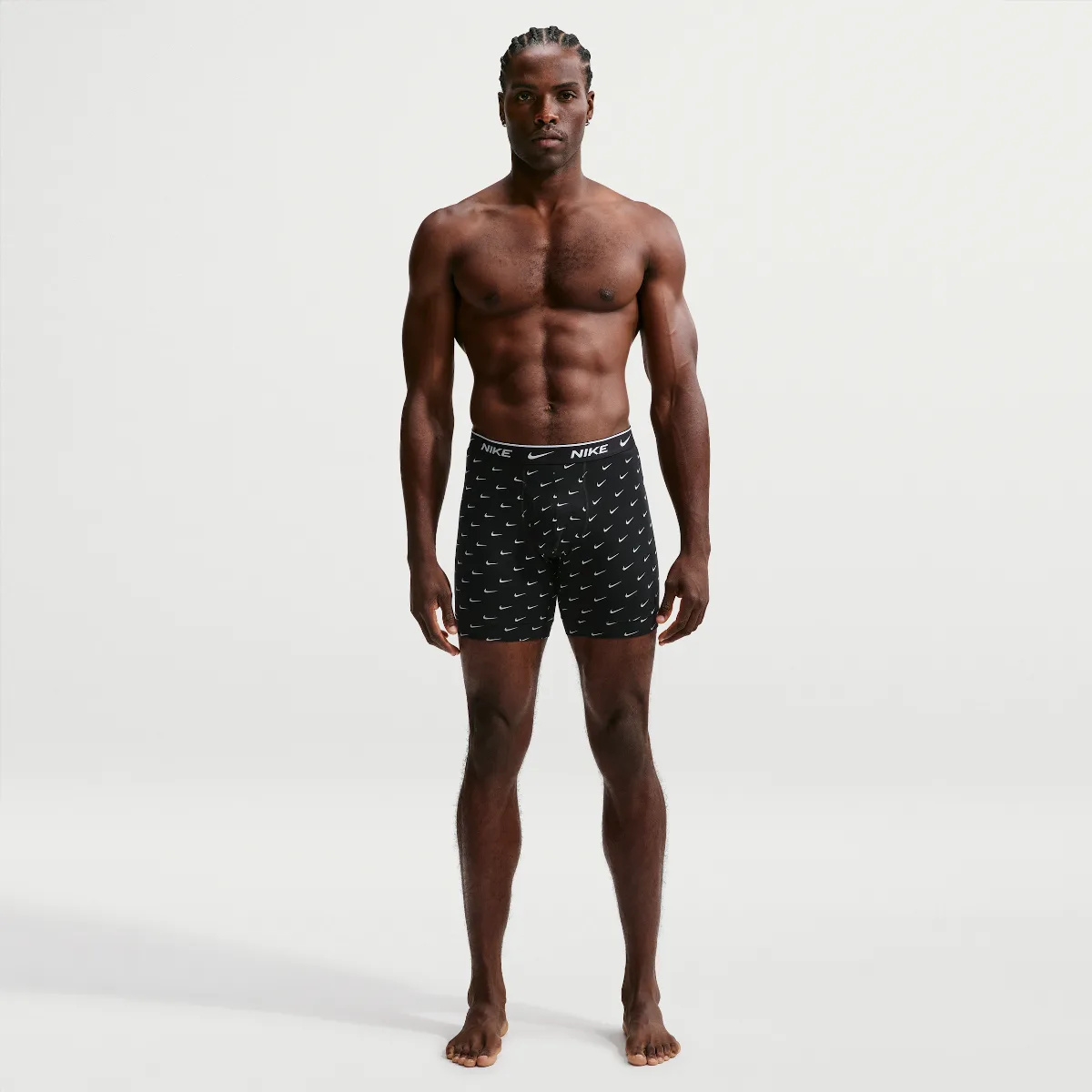 Essential Cotton Stretch Dri-FIT Boxer Briefs (3-Pack) by Nike