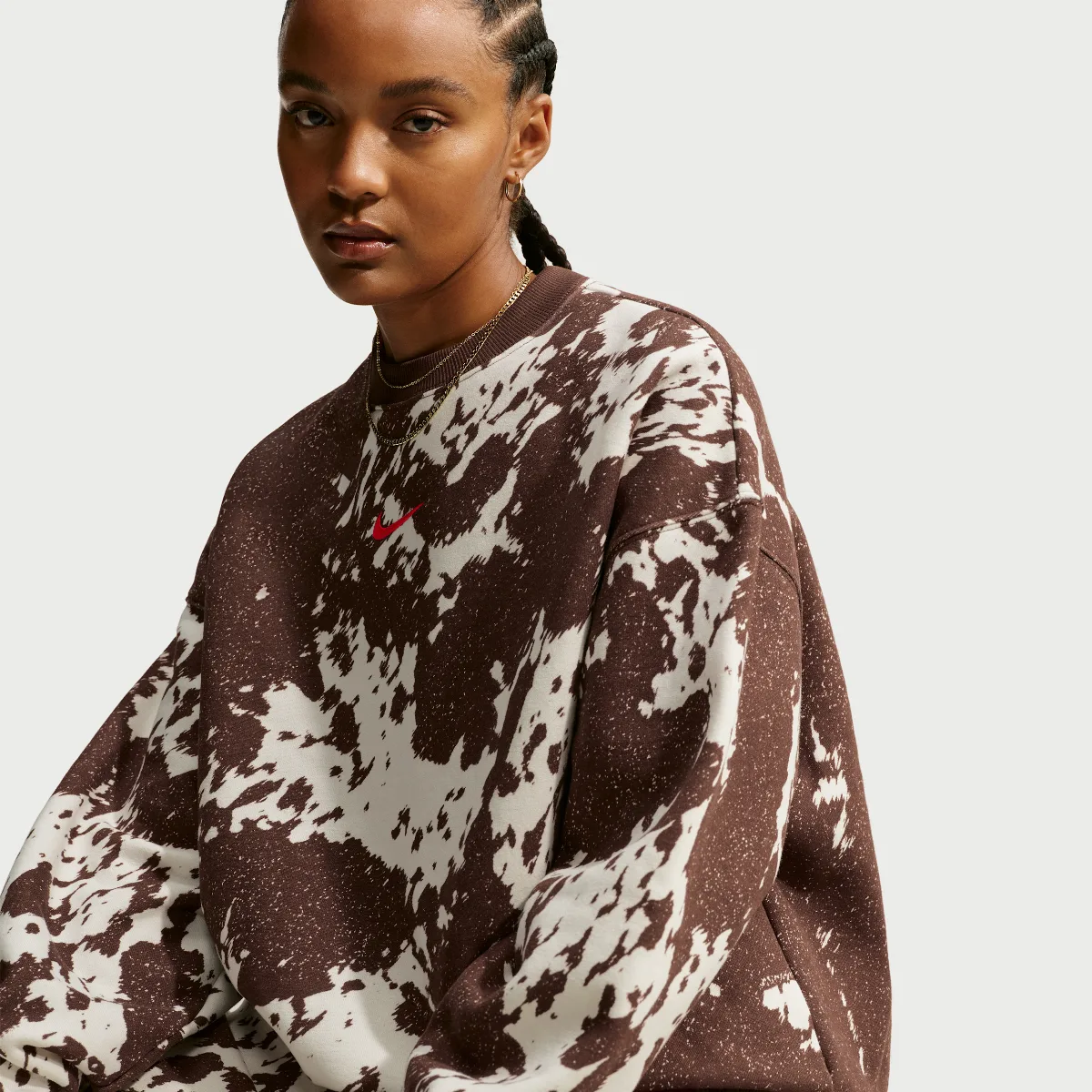 Studio Fleece Medium Weight Oversized Crew by Nike