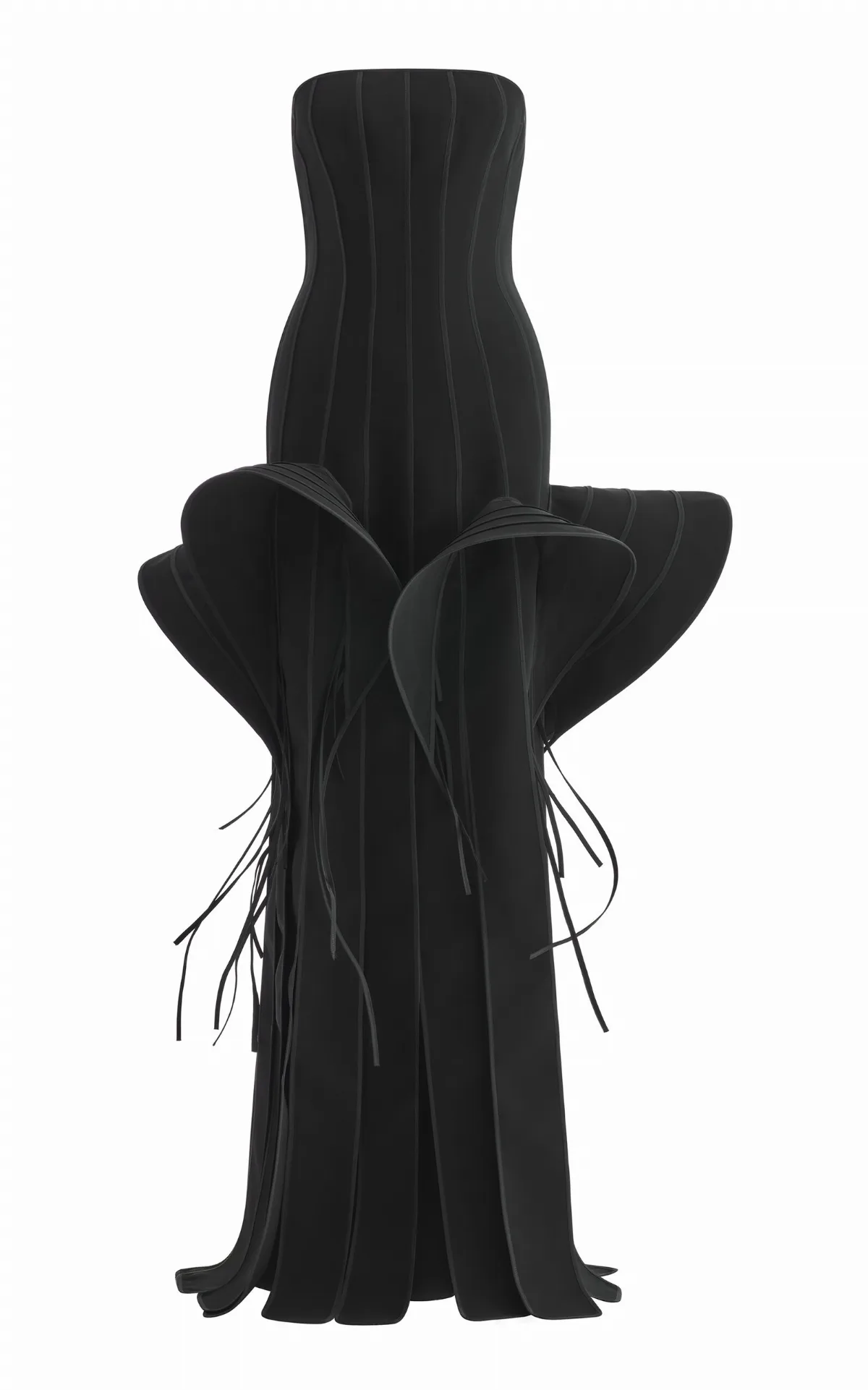 Kingdom Strapless Crepe Gown