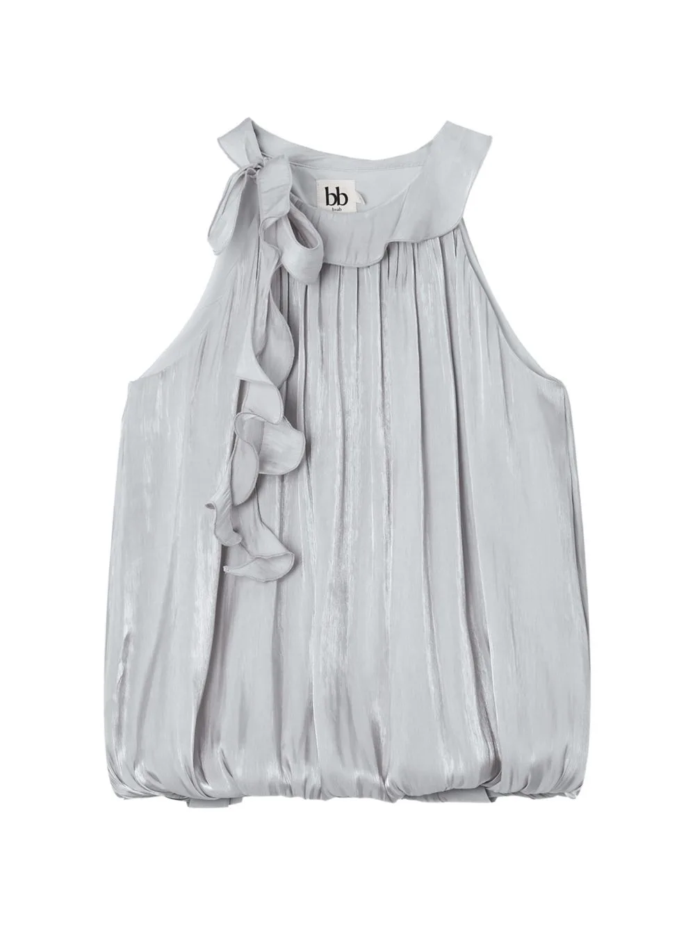 Ruffle-Trimmed Bow-Detail Blouse by b+ab