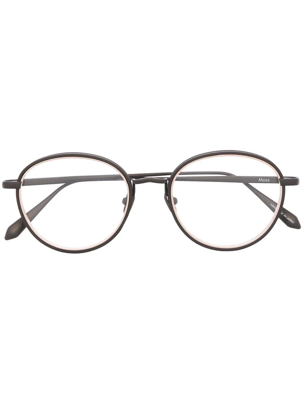 Moss Round-Frame Glasses by Linda Farrow