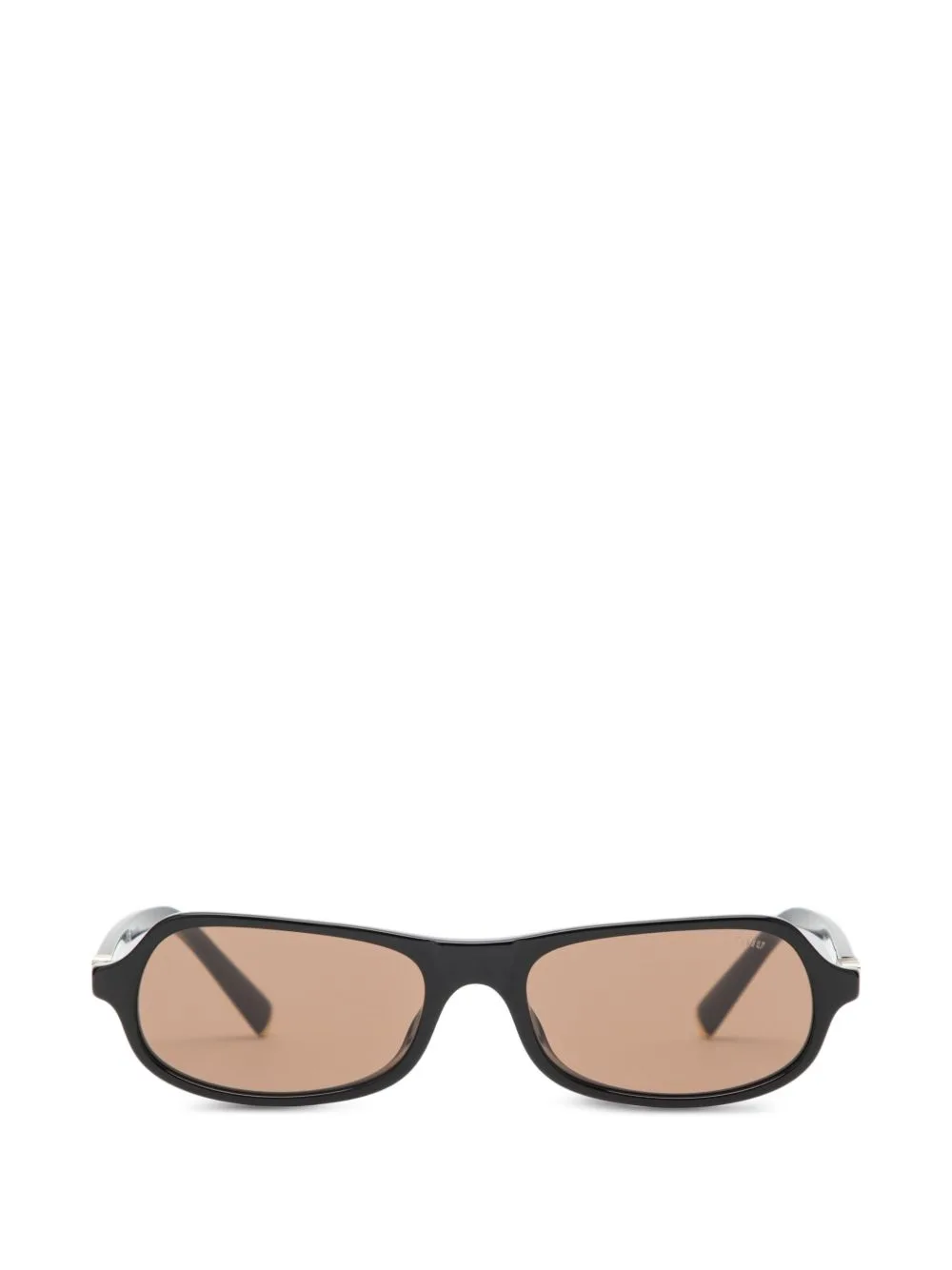 Logo-Plaque Rectangle-Frame Sunglasses by Miu Miu Eyewear