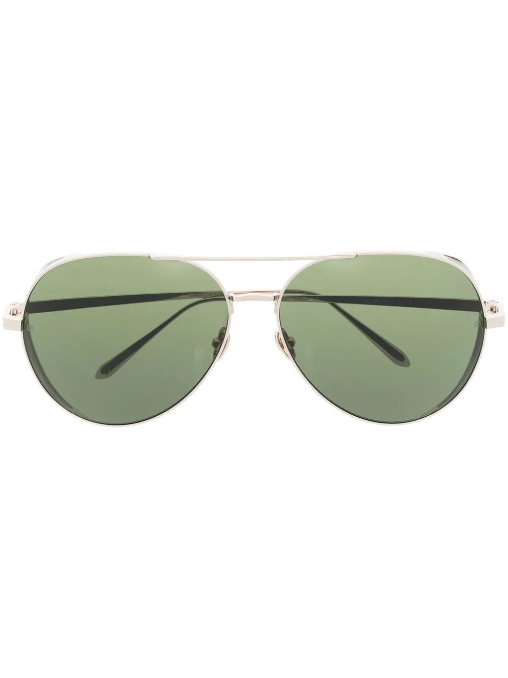 Pilot-Frame Tinted Sunglasses by Linda Farrow