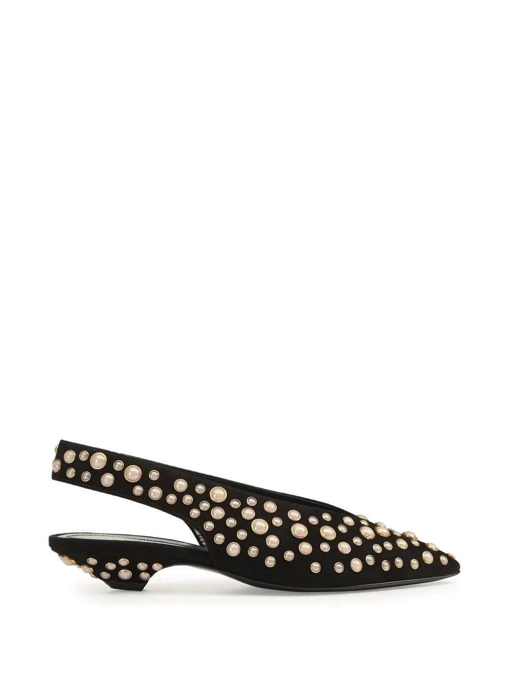 Beak Pearl-Embellished Slingback Pumps by Sergio Rossi