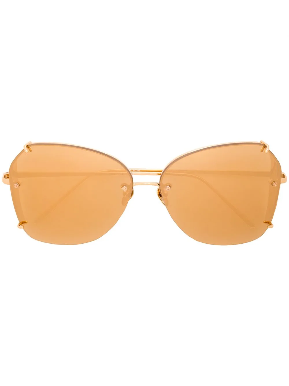 Geometric-Frame Sunglasses by Linda Farrow
