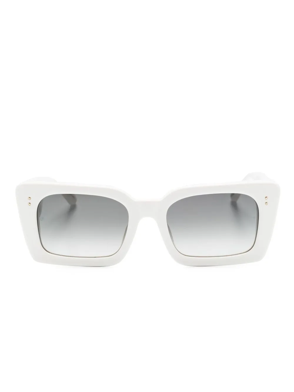 Rectangular-Frame Sunglasses by Linda Farrow