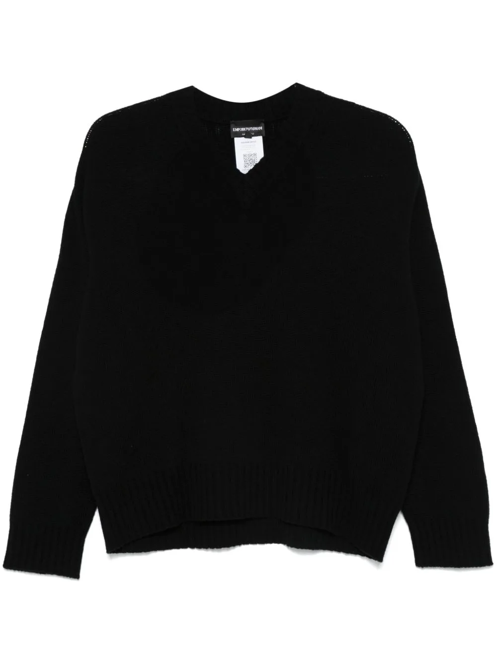 Virgin Wool V-Neck Sweater by Emporio Armani