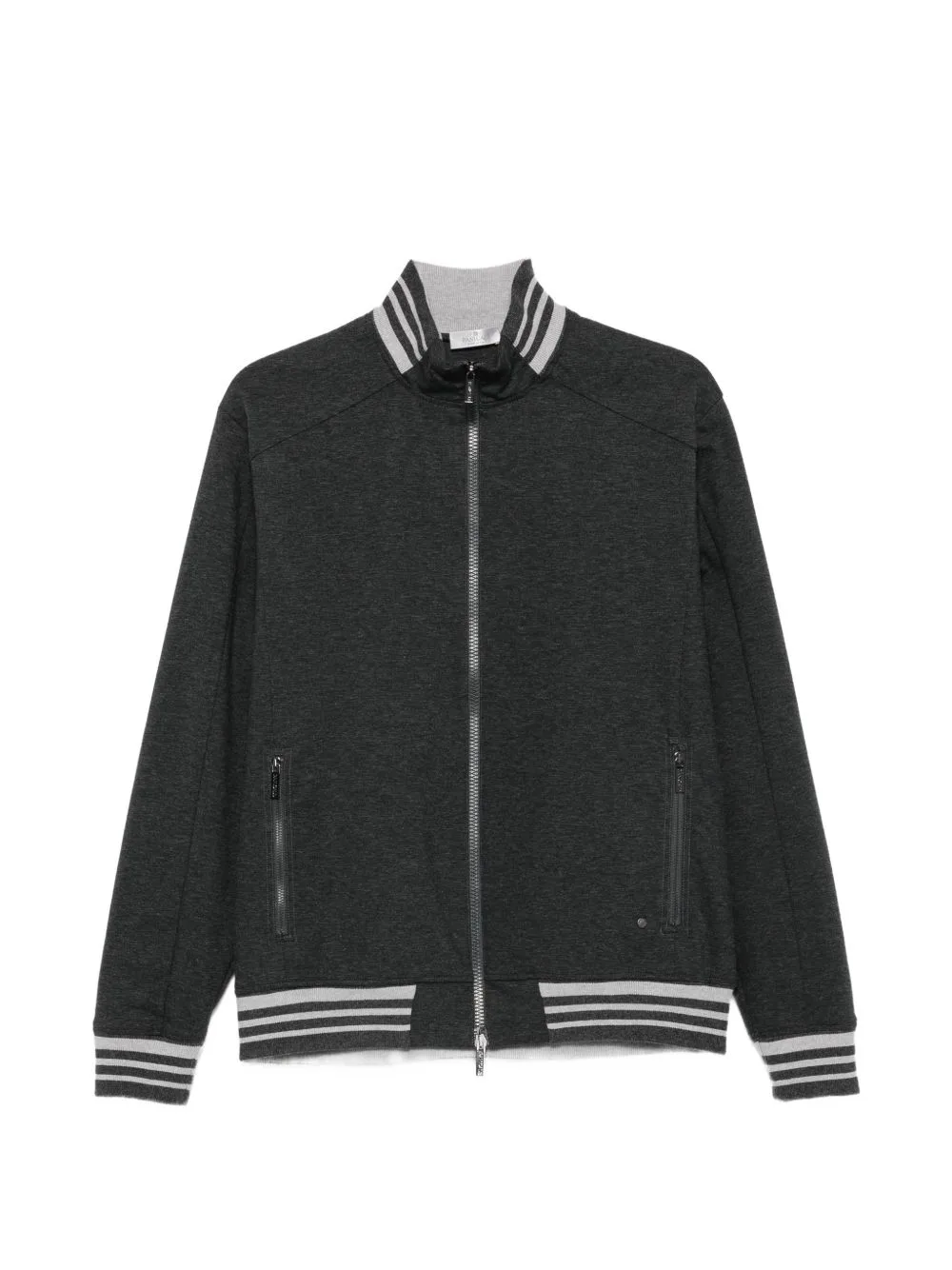 Striped-Trim Zip-Up Jacket by PANICALE