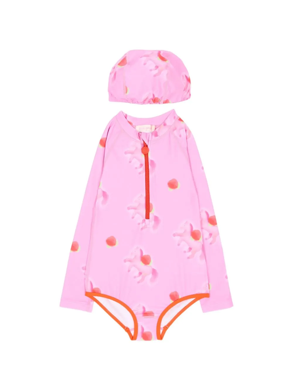 Graphic-Print Long-Sleeve Swimsuit by Poco Blush