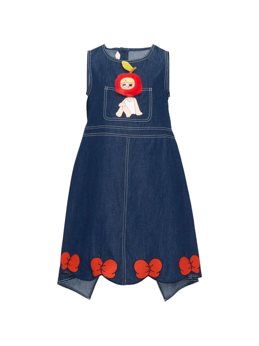 Little Witch Graphic-Patch Sleeveless Dress by Poco Blush