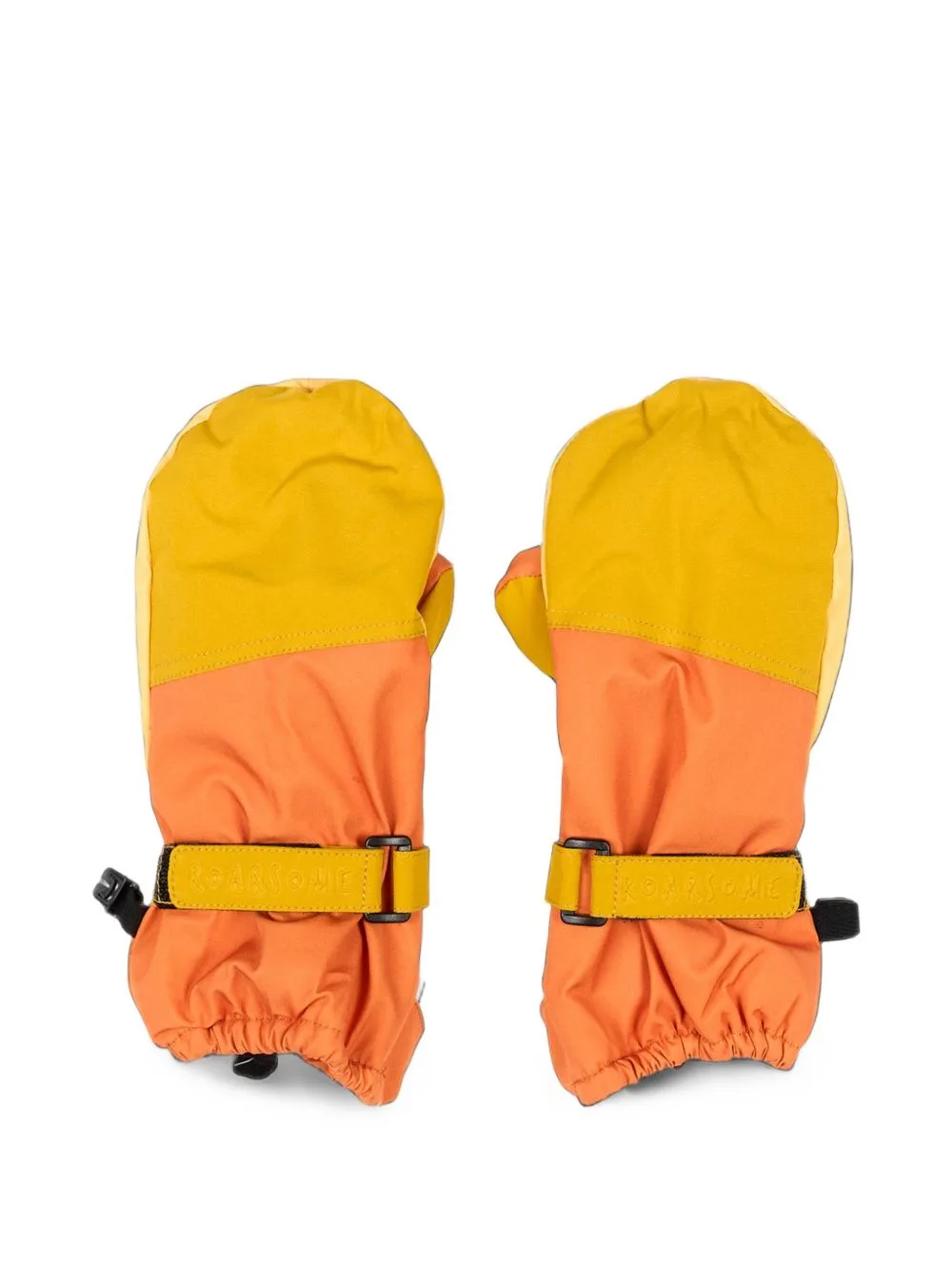 Colour-Block Touch-Strap Ski Gloves by Roarsome