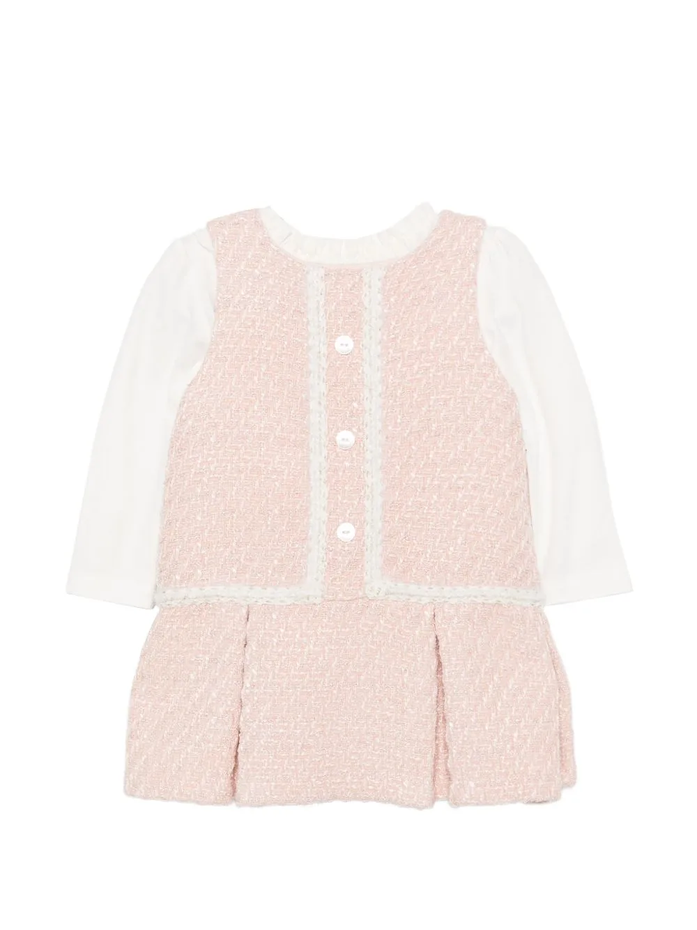 Tweed Pleated Dress Set by Patachou