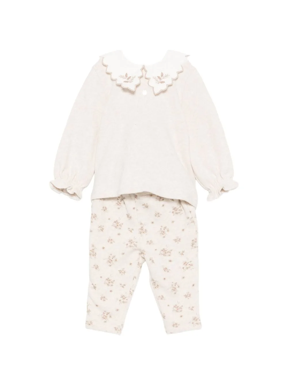 Floral-Print Trouser Set by Patachou