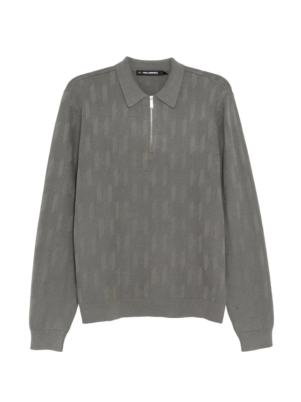 Monogram Zipped Sweater by Karl Lagerfeld
