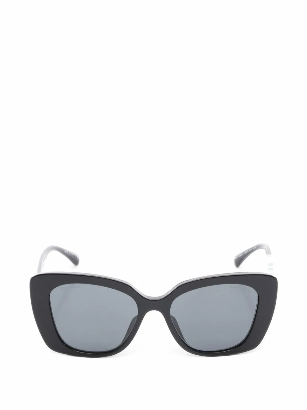 1986-1988 Rhinestone-Logo Square Sunglasses by CHANEL Pre-Owned