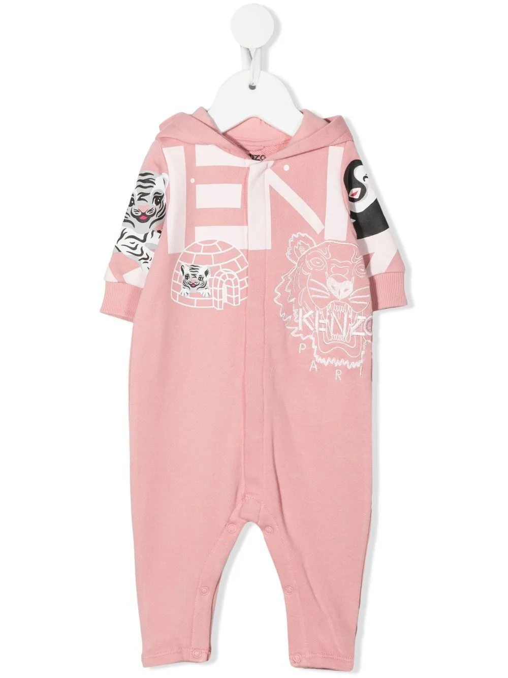Multi Iconics-Embroidered Romper by Kenzo Kids