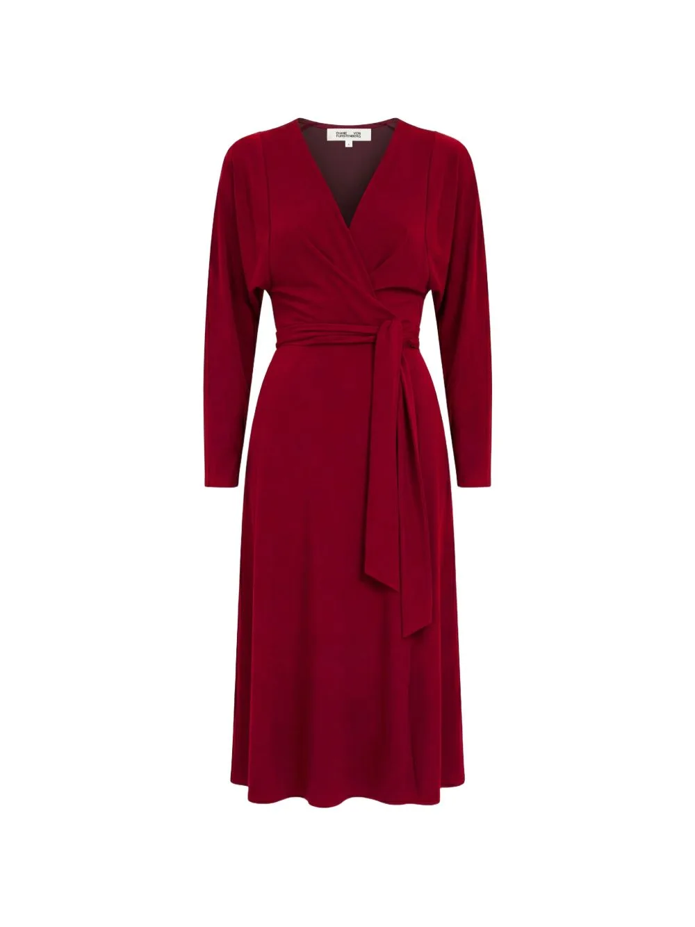 Amara Wrap-Design Midi Dress by Dvf Vintage