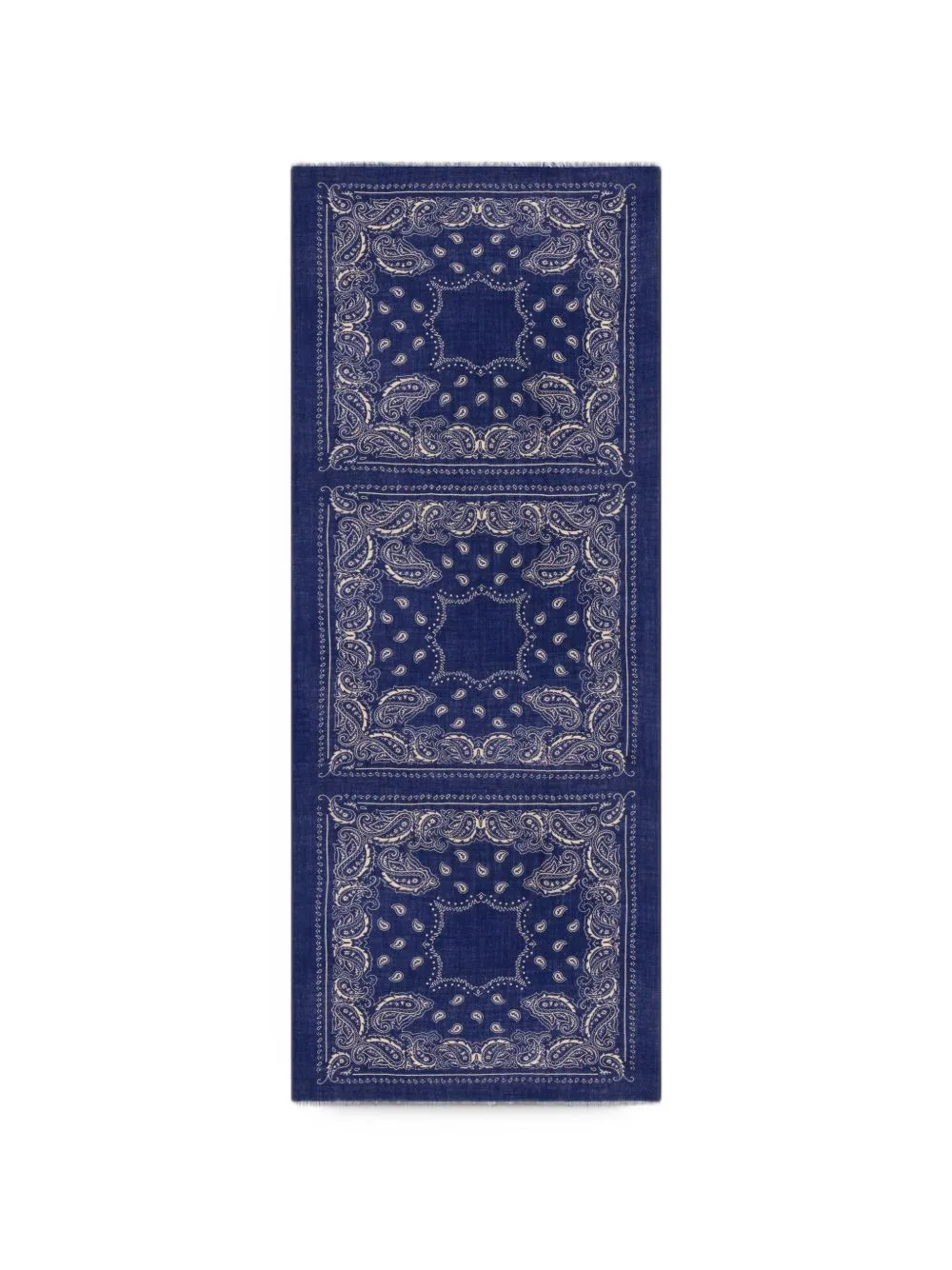 Bandana Paisley-Print Frayed Scarf by HARTFORD