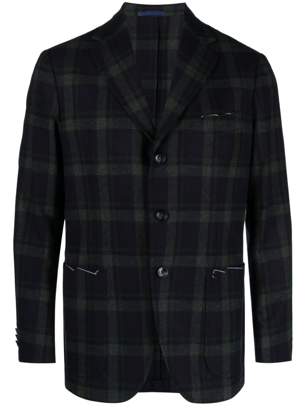Plaid-Check Virgin Wool Blazer by SARTORIO NAPOLI