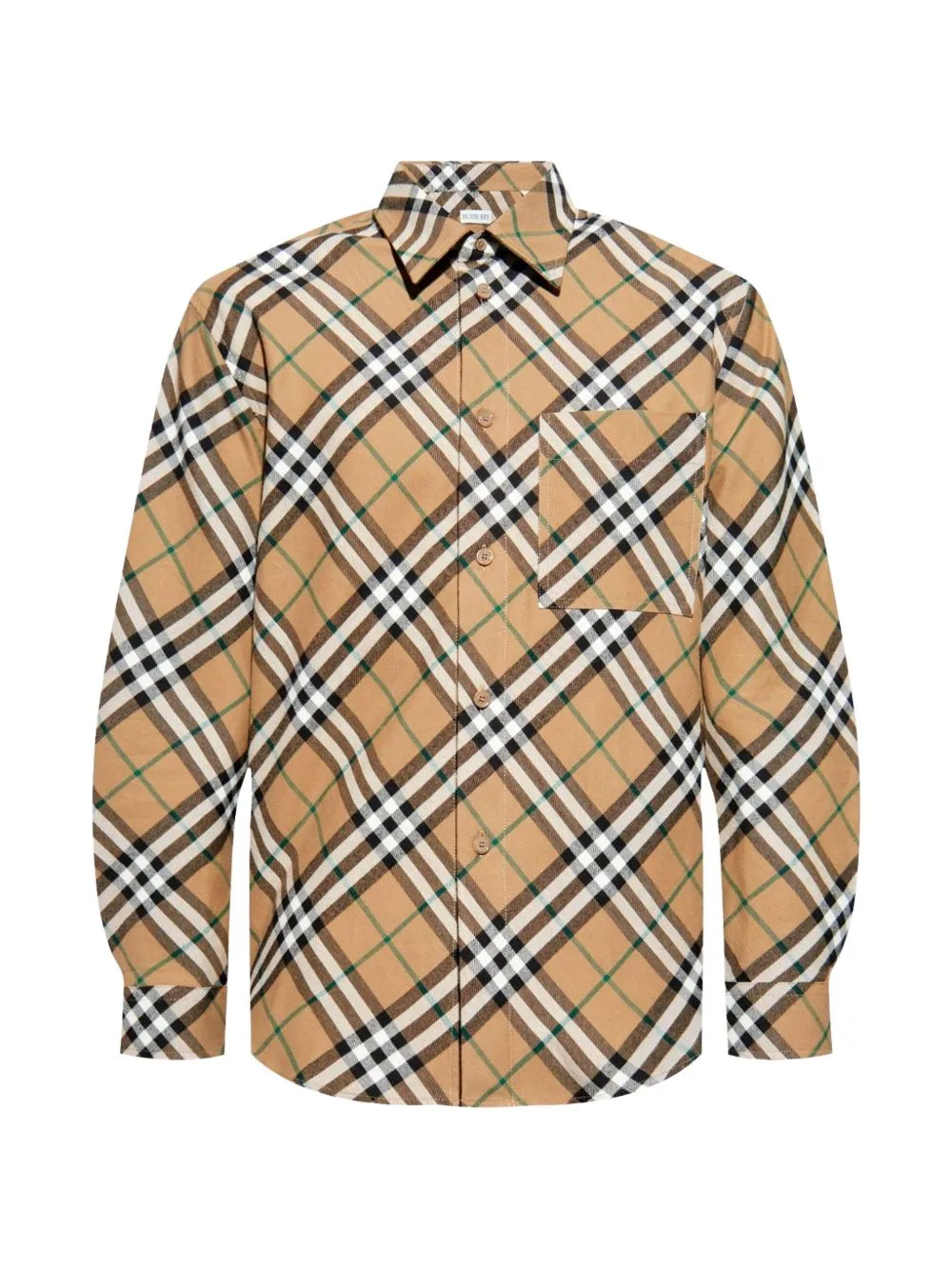 Check-Print Oxford Shirt by Burberry