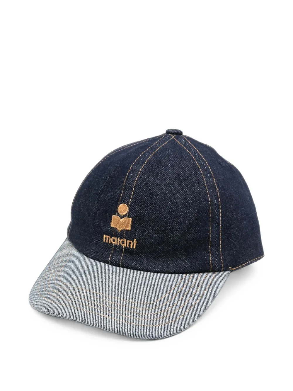 Logo-Embroidered Denim Cap by ISABEL MARANT