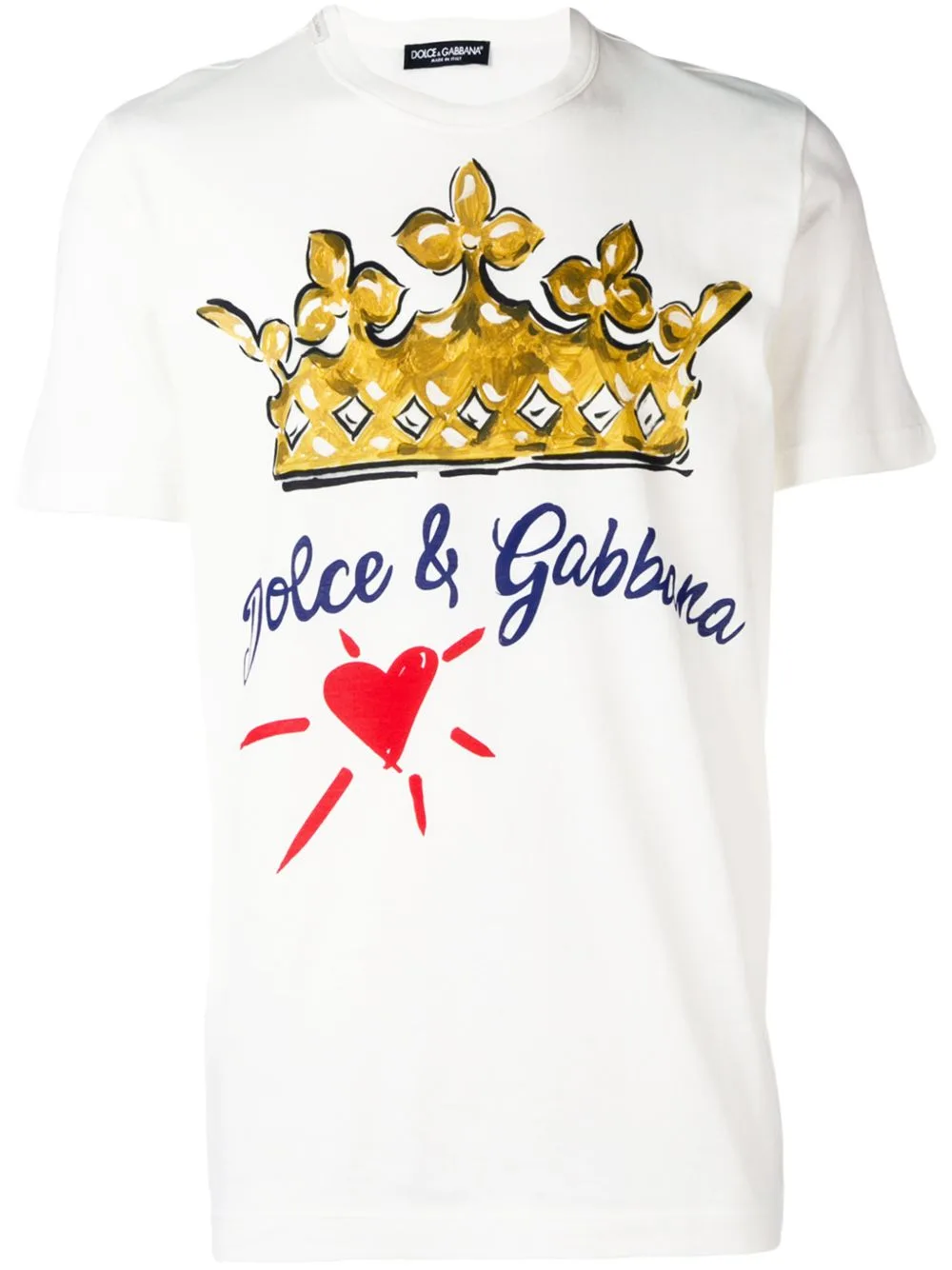 Crown-Print T-Shirt by Dolce & Gabbana