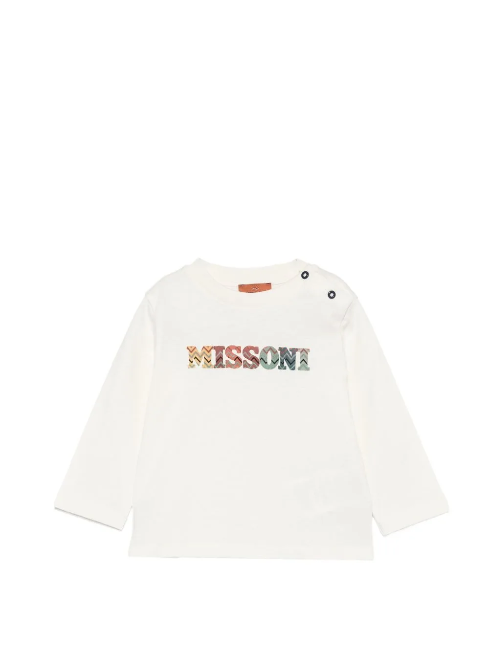Logo-Print Long-Sleeve T-Shirt by Missoni Kids