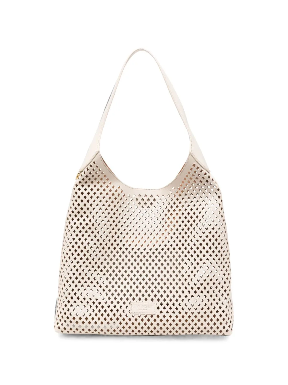 Perforated-Leather Shoulder Bag by TWINSET
