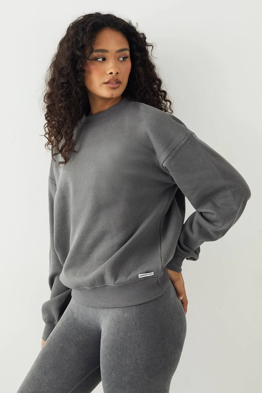 Crew Neck Oversized Sweatshirt by DSGN Studio