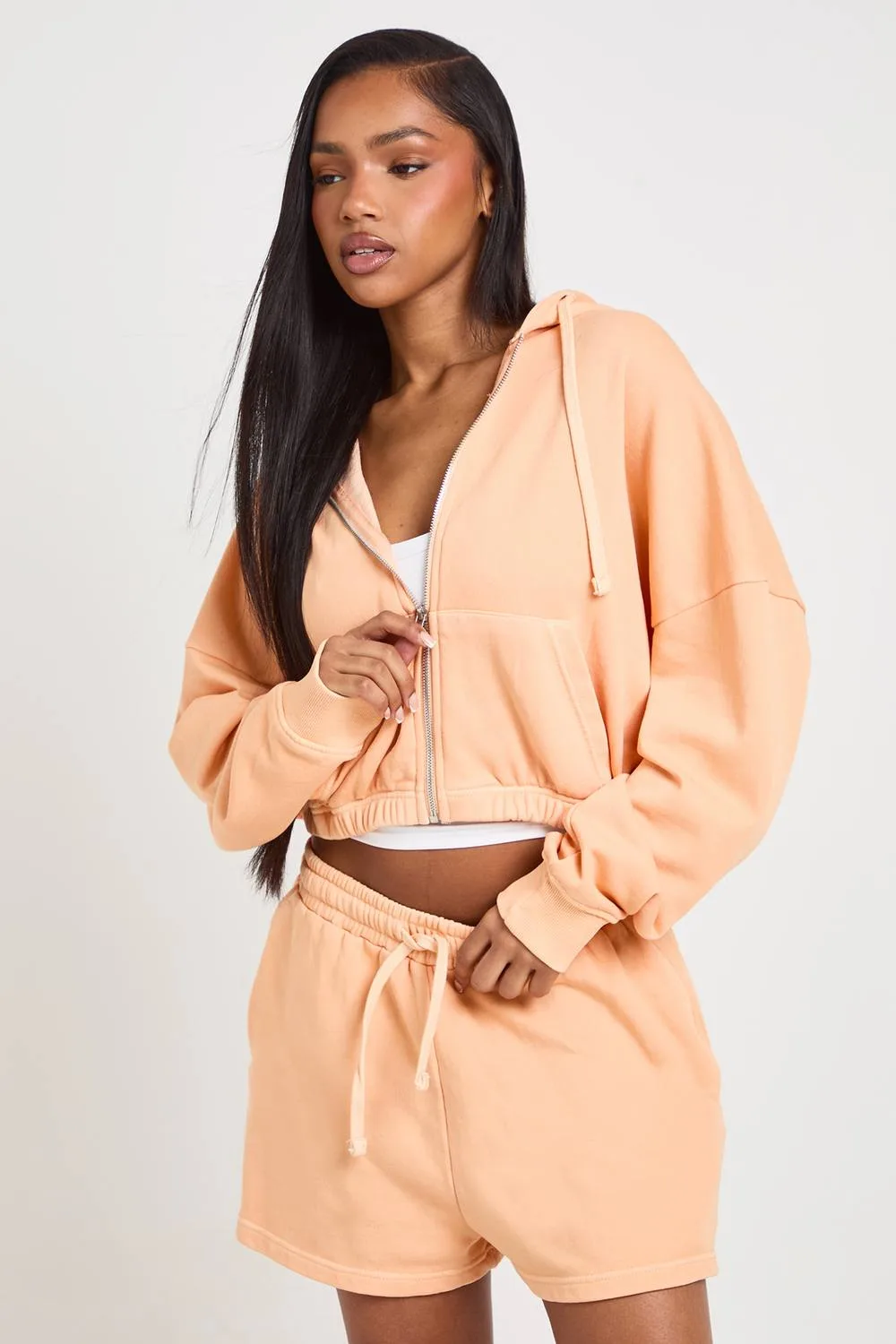 Washed Loopback Sweat Short