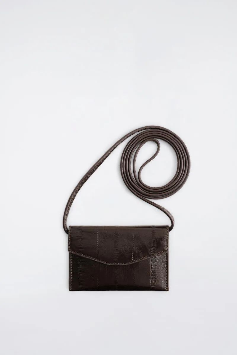 Eel-Effect Leather Card Holder by COS