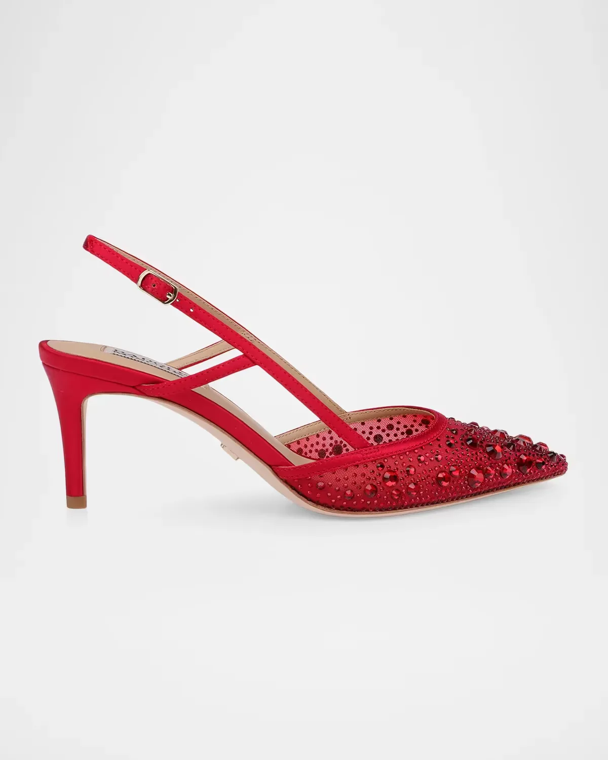 Reem 65MM Crystal-Embellished Mesh Pumps by Badgley Mischka
