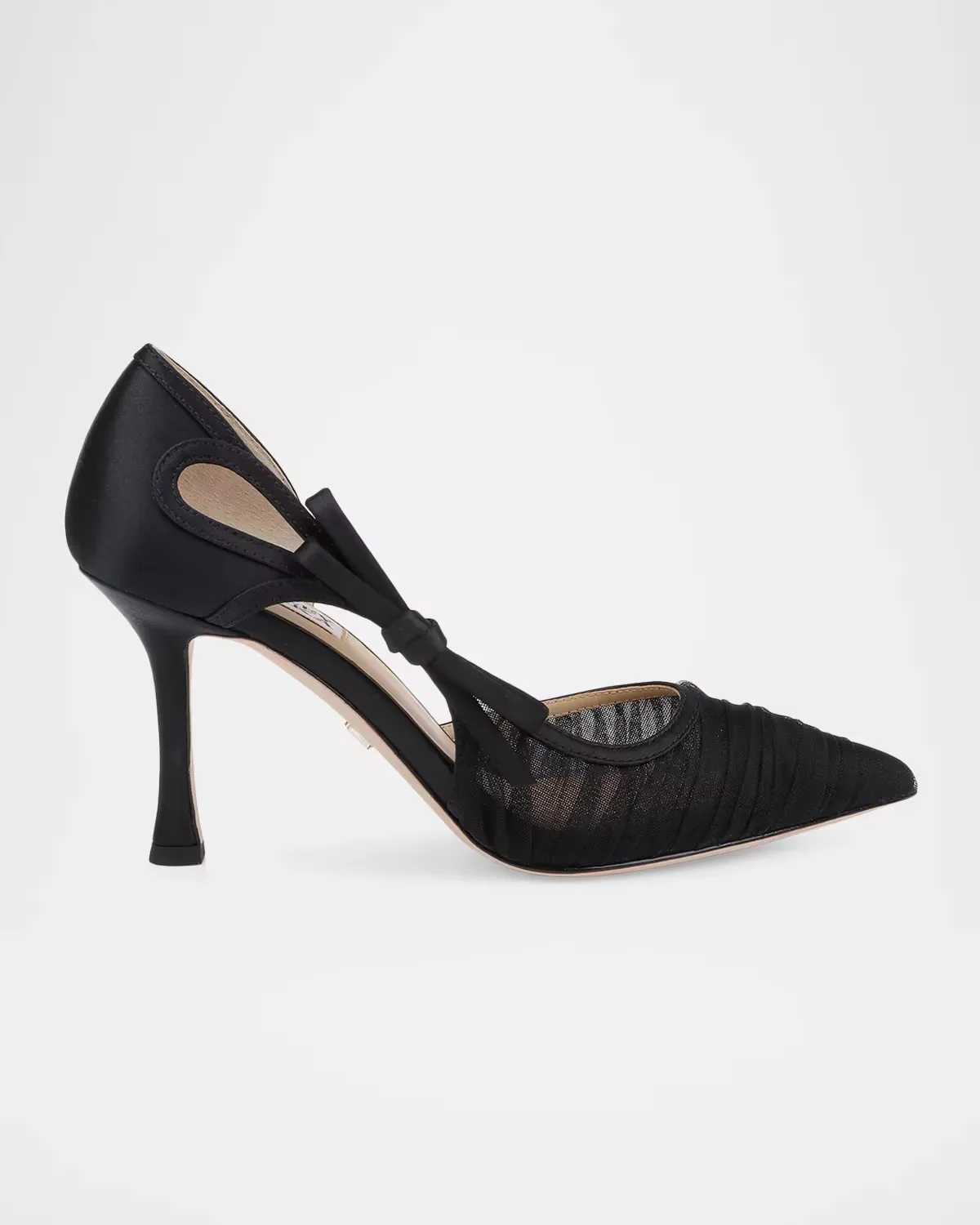 Rayna 85MM Pleated Tulle D'Orsay Pumps by Badgley Mischka