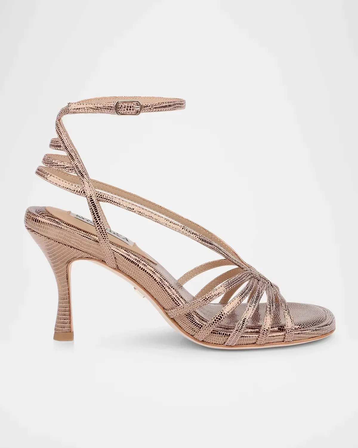 Russell II 80MM Leather Ankle-Strap Sandals by Badgley Mischka