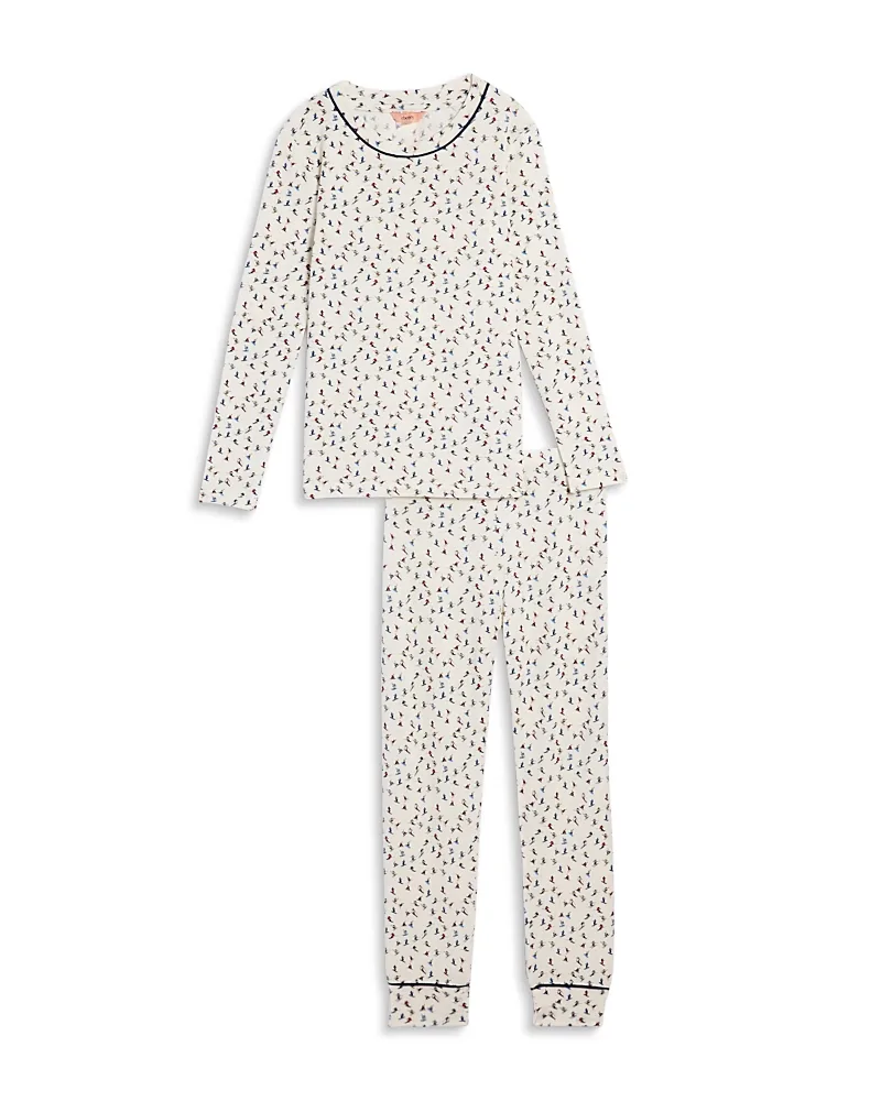 Printed Long Sleeve Pj Set by Eberjey