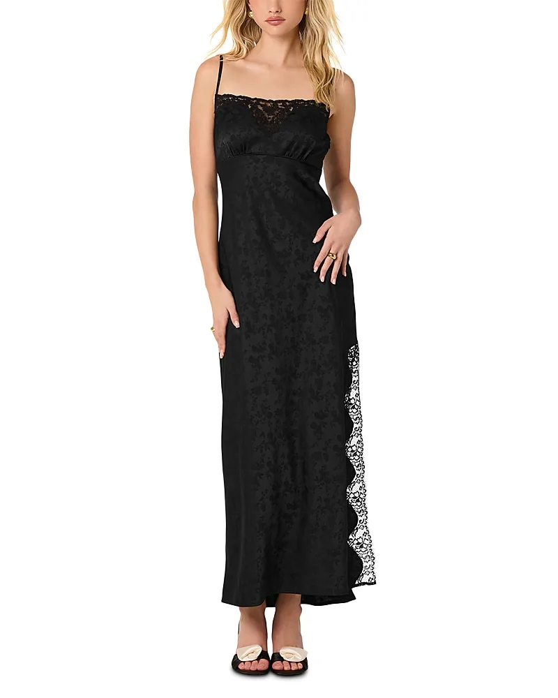 Kristian Square Neck Lace Dress by ASTR