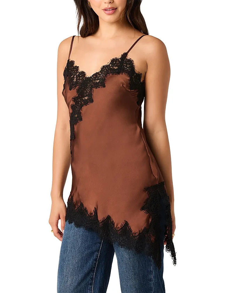 Laura Lace Trim Top by ASTR