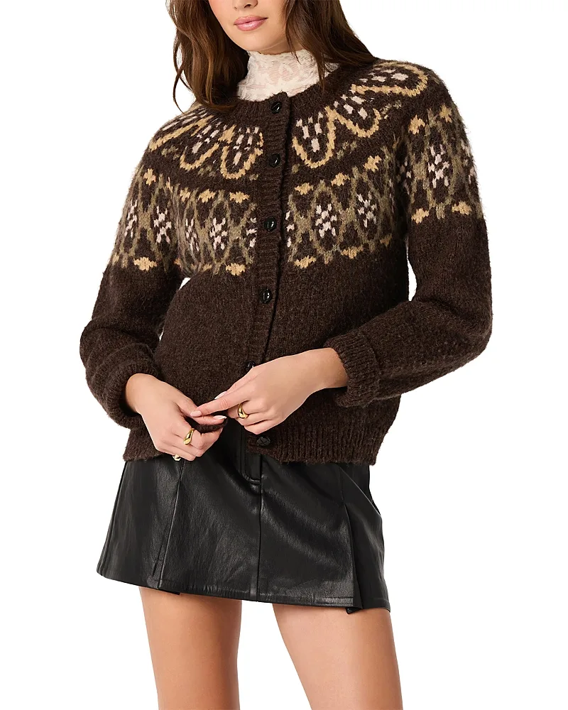 Irene Fair Isle Cardigan by ASTR