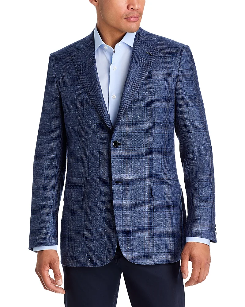 Ravello Plaid Regular Fit Sport Coat by Brioni