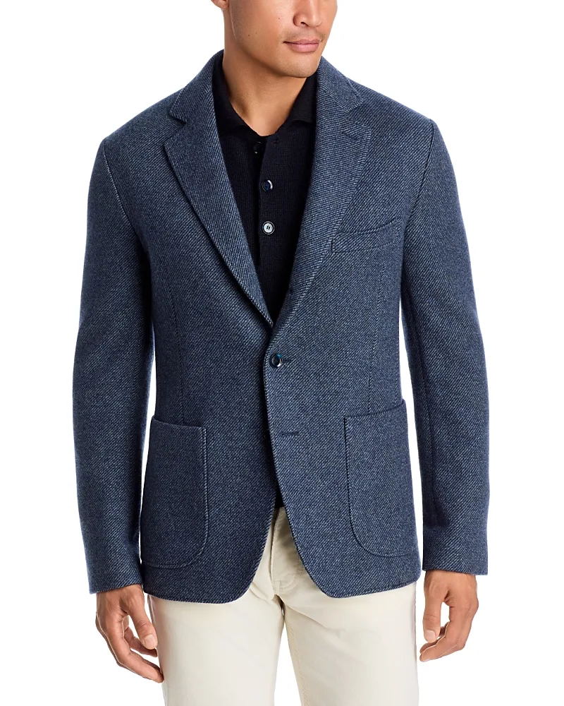 Cashmere Twill Jersey Unstructured Leisure Jacket by Brioni