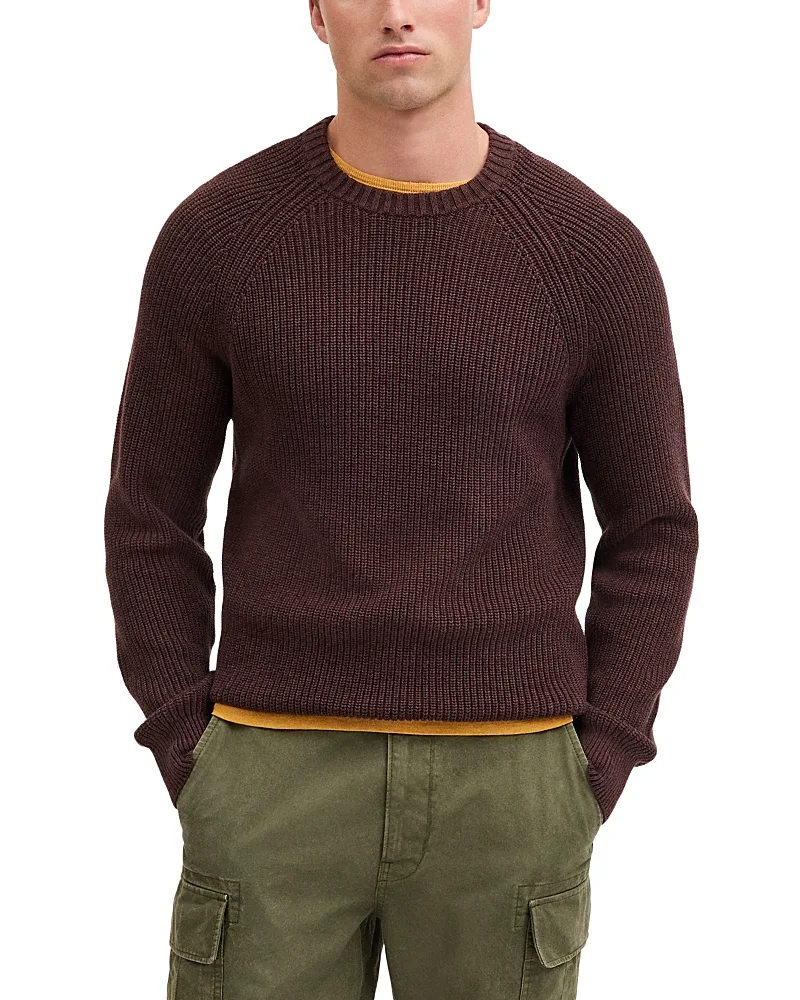 Cotton Shaker Stitch Crewneck Sweater by Madewell