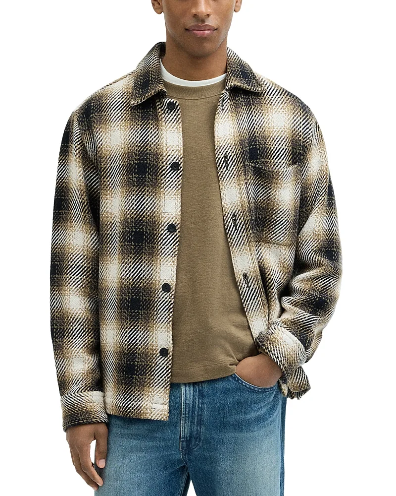 Chunky Twill Cotton Plaid Jacket