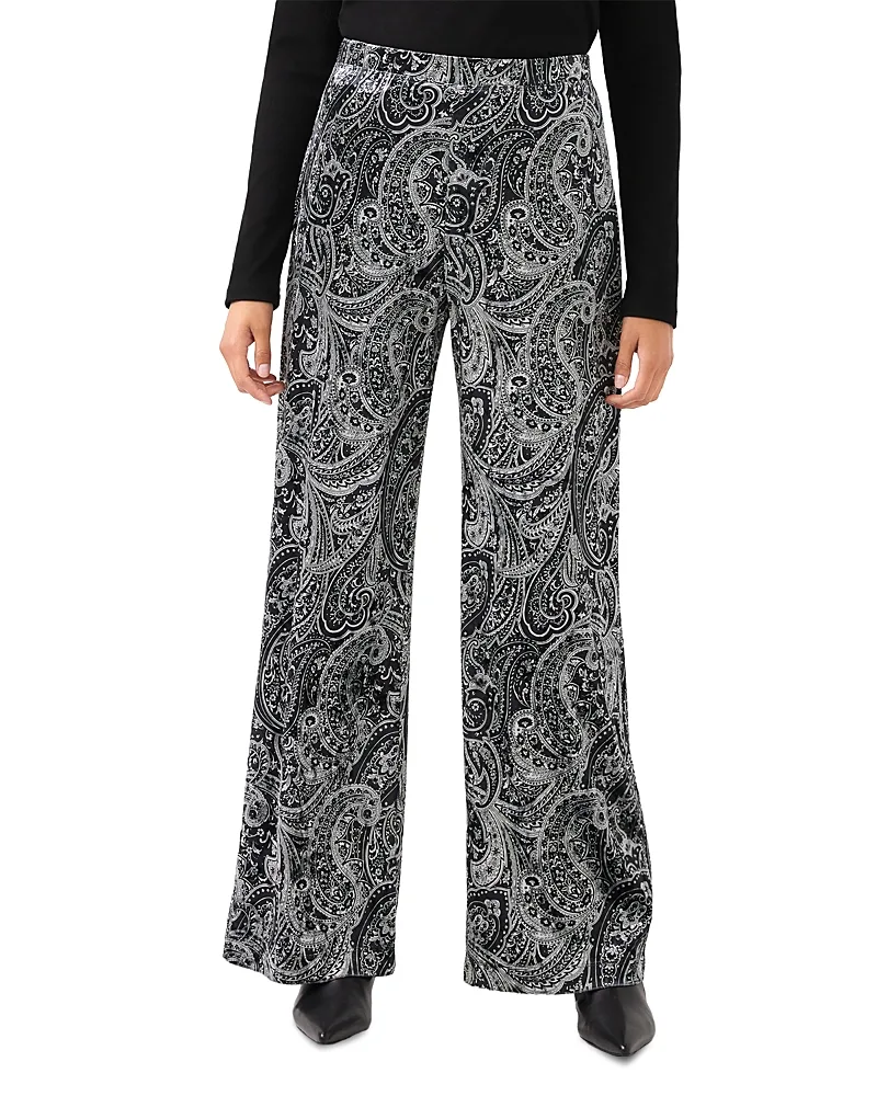 Velvet Wide Leg Pants