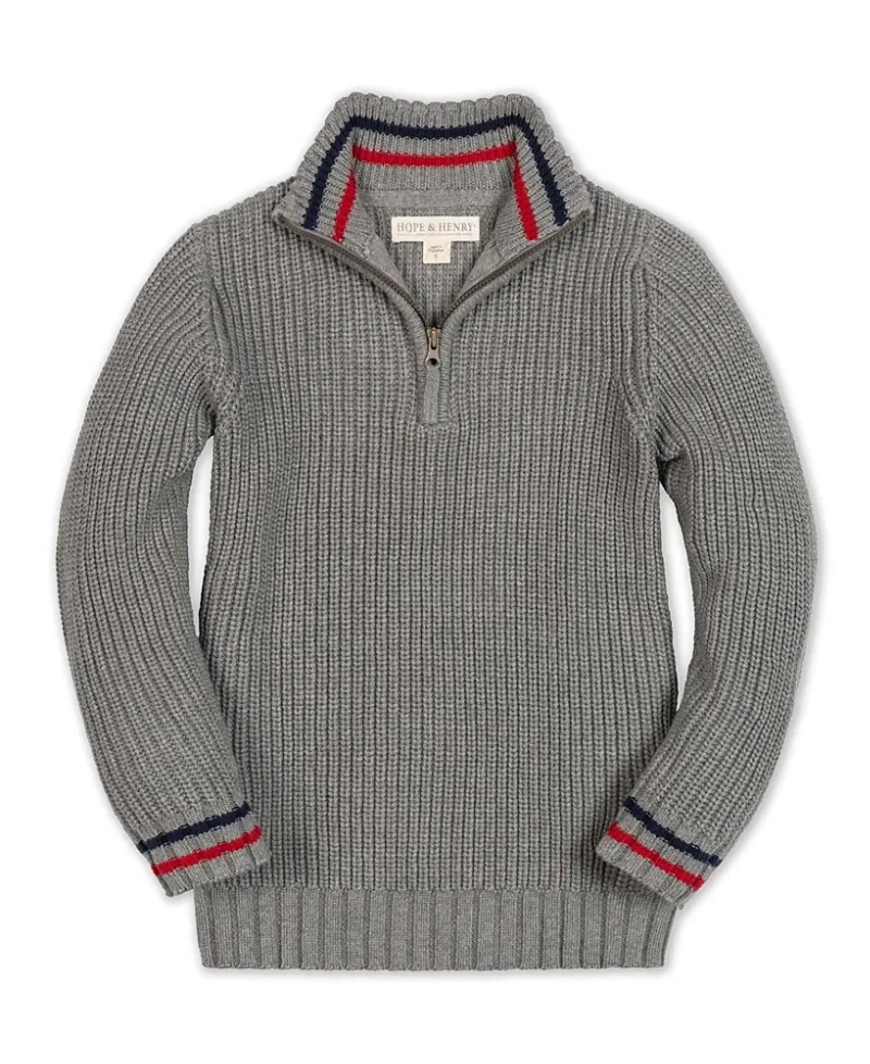 Organic Half Zip Sweater by Hope & Henry